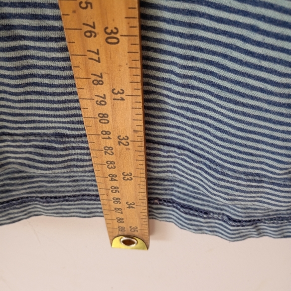 The Foundry Blue Striped Polo Shirt 2XLT Casual Short Sleeve Men's Top - Picture 5 of 7